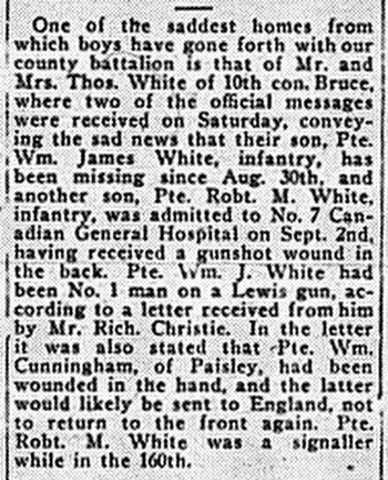 Paisley Advocate, Sept. 25, 1918, p. 1